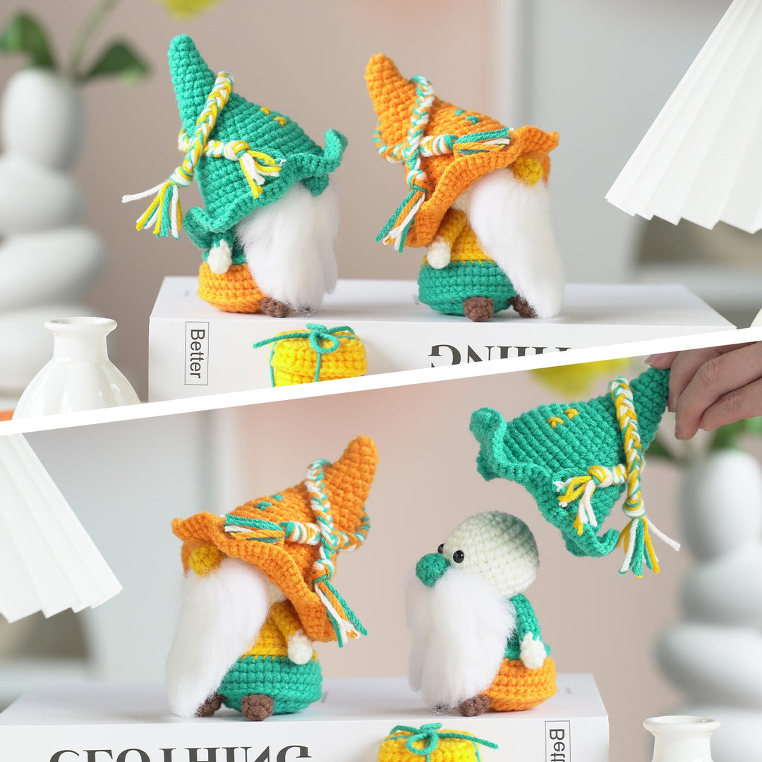 Gnomes Amigurumi DIY Crochet Kit Wizardi F07N8-M163