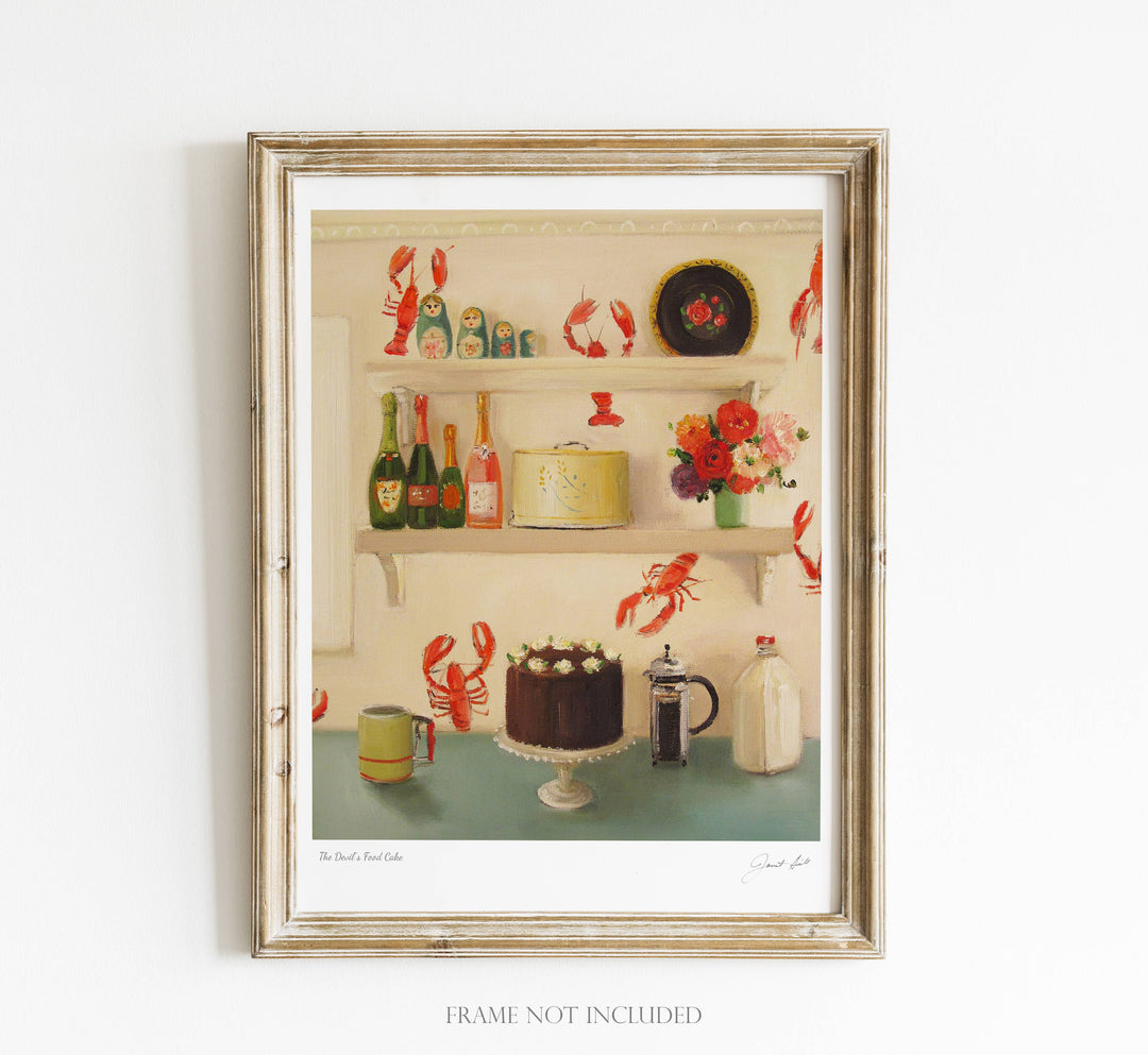 The Devil's Food Cake Art Print - 8.5" X 11"