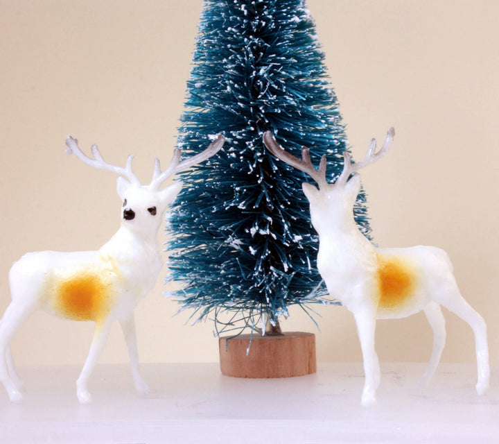 Retro Style 1.5" Reindeer Decorative Figurine, 1960s