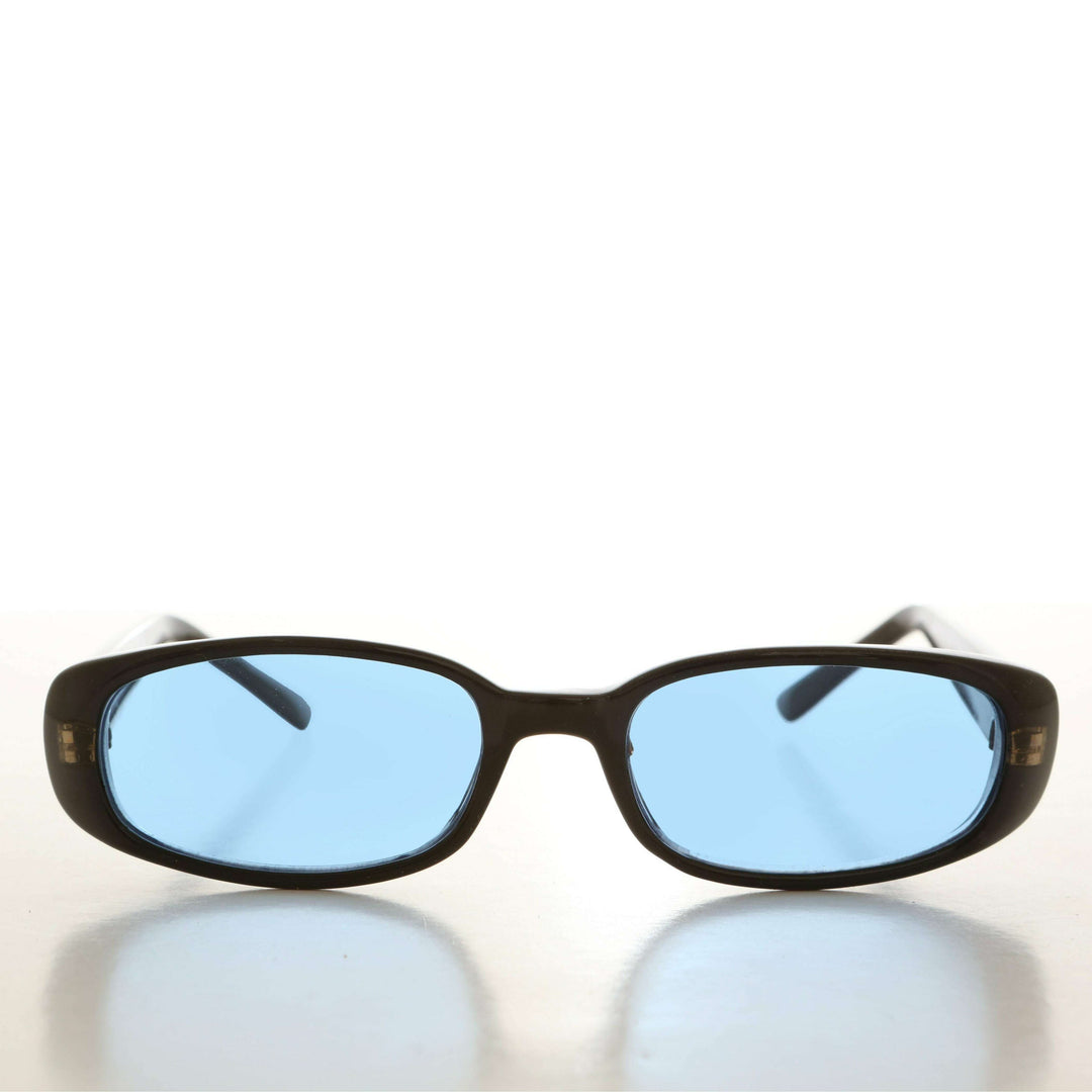 90s Mod Rectangular Sunglass Color Lens - Landis