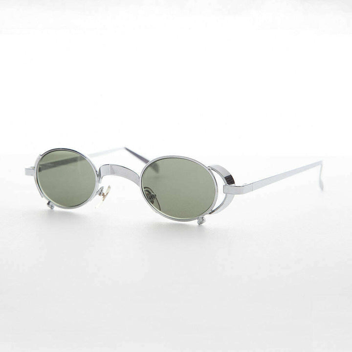 90s Oval Goth Steampunk Vintage Sunglass - Byron
