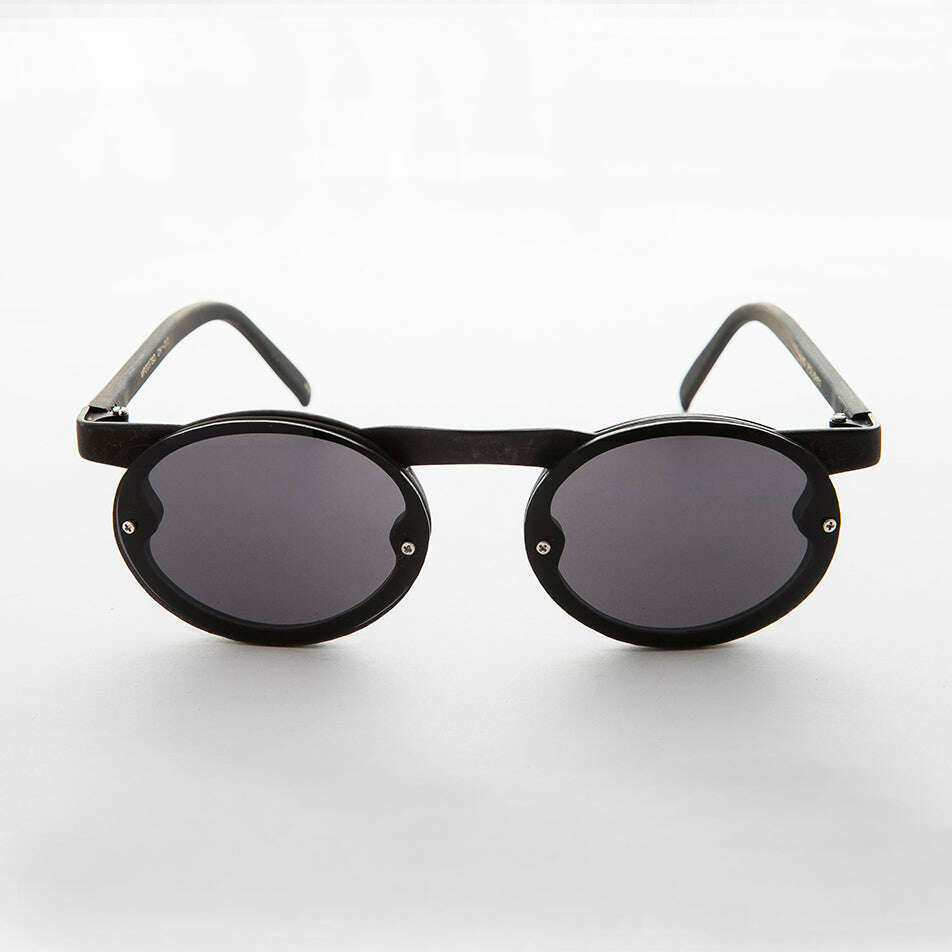 90s Oval Goth Sunglasses with Floating Brow line - Oswald