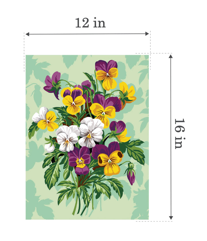 Needlepoint canvas for halfstitch without yarn Thoughts SE926.232 Seg De Paris Printed Tapestry Canvas