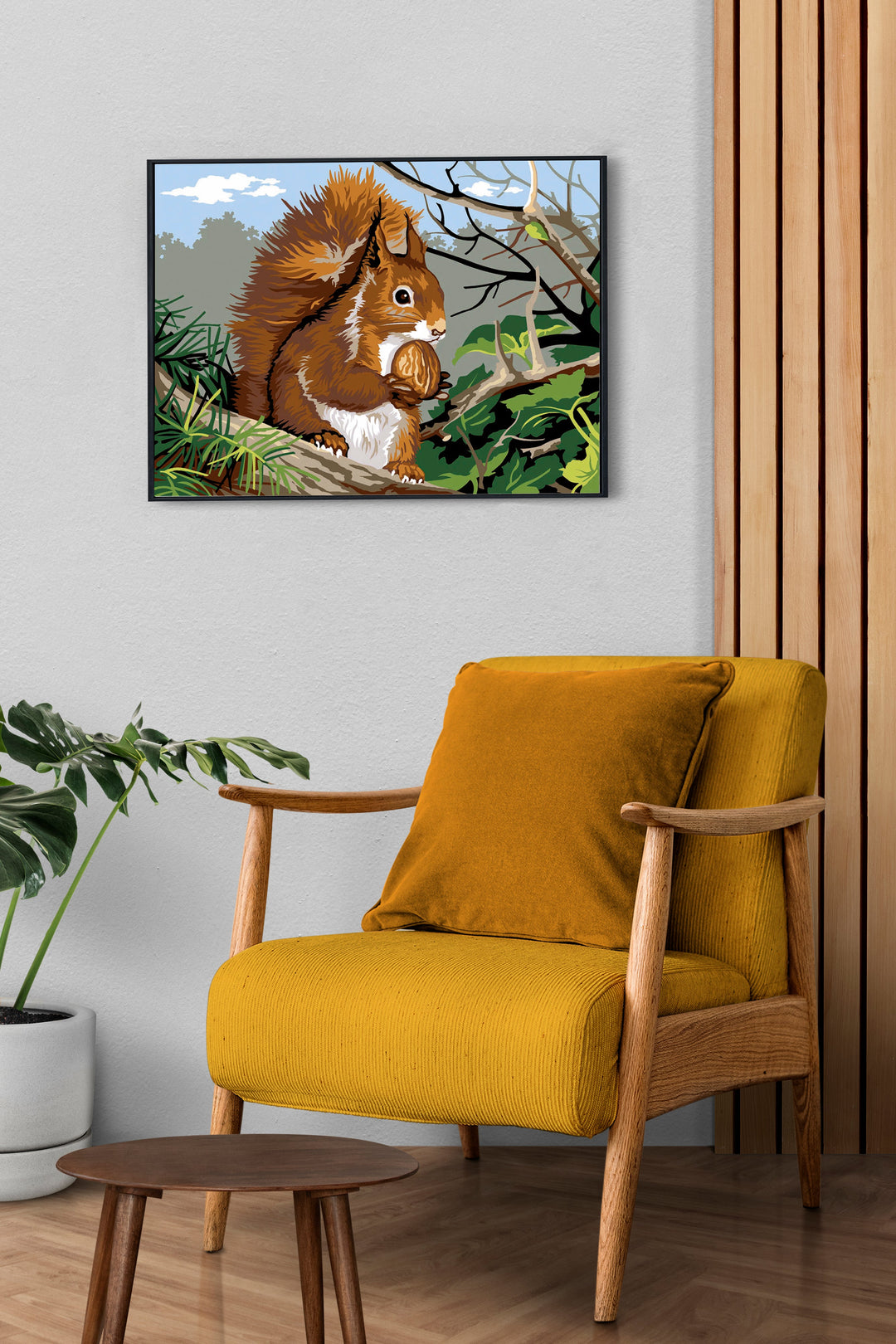 Needlepoint canvas for halfstitch without yarn The Squirrel SE926.241 Seg De Paris Printed Tapestry Canvas