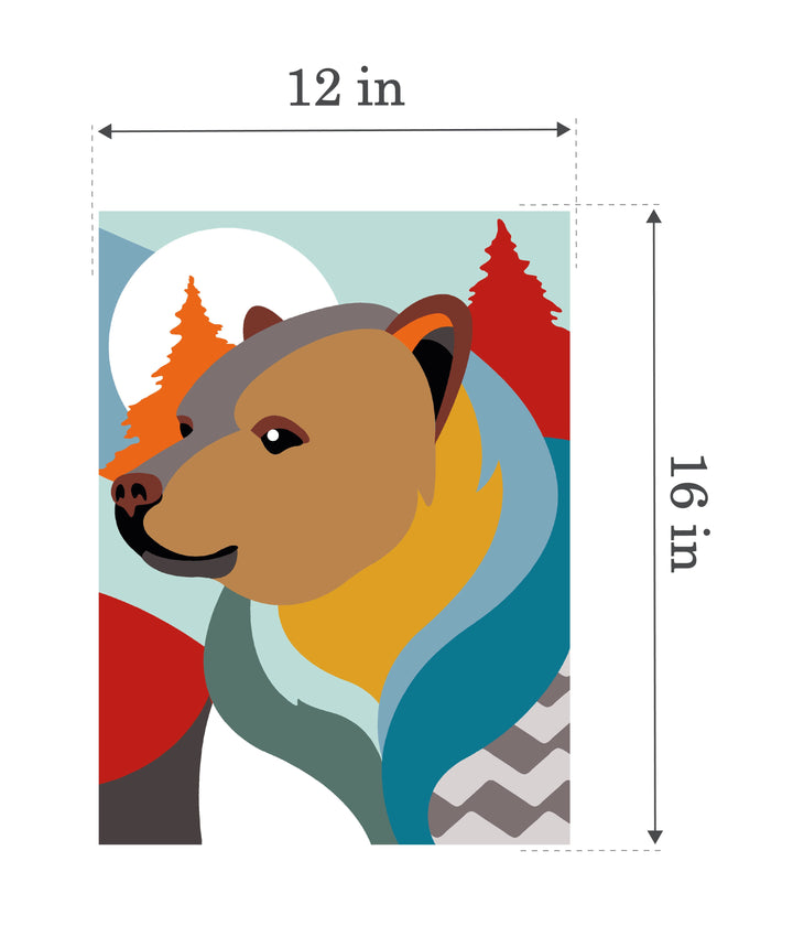 Needlepoint canvas for halfstitch without yarn Bear Art SE926.370 Seg De Paris Printed Tapestry Canvas