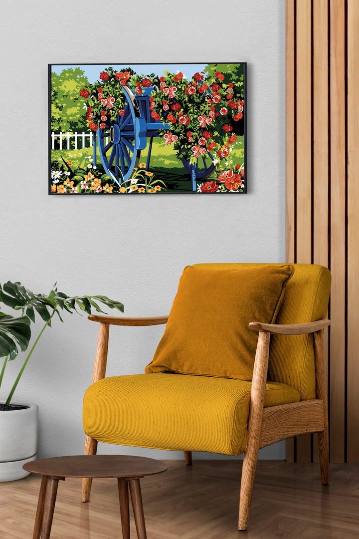 Needlepoint canvas for halfstitch without yarn Unit-The Blue Plough SEU928.351 Seg De Paris Printed Tapestry Canvas