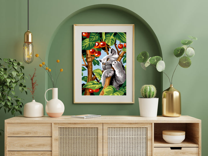 Needlepoint canvas for halfstitch without yarn Branch Games Unit SEU928.396 Seg De Paris Printed Tapestry Canvas