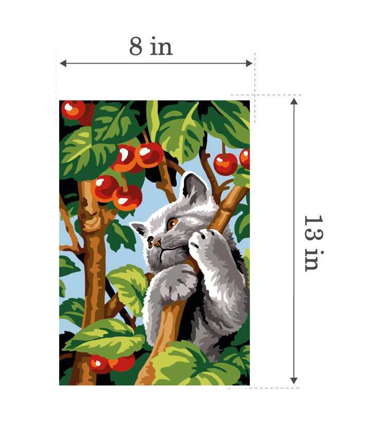 Needlepoint canvas for halfstitch without yarn Branch Games Unit SEU928.396 Seg De Paris Printed Tapestry Canvas