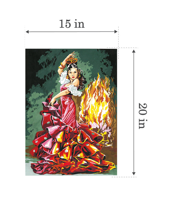 Needlepoint canvas for halfstitch without yarn Canvas 45X60 Cm SE929.322 Seg De Paris Printed Tapestry Canvas
