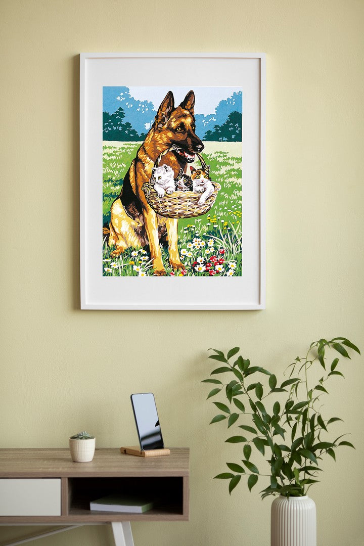 Needlepoint canvas for halfstitch without yarn Canvas 45X60 Cm SE929.346 Seg De Paris Printed Tapestry Canvas