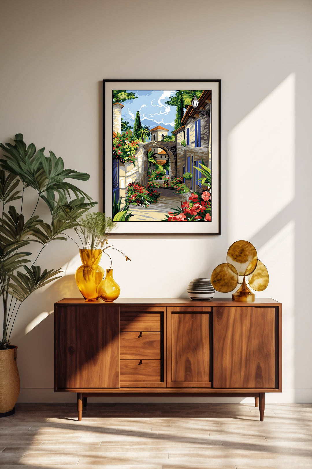 Needlepoint canvas for halfstitch without yarn Canvas Provencal Corridor SE929.572 Seg De Paris Printed Tapestry Canvas
