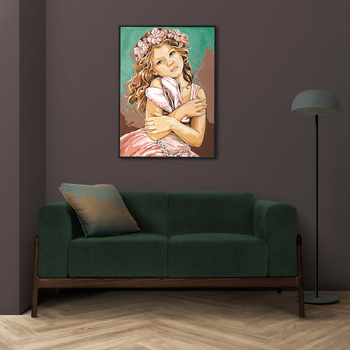 Needlepoint canvas for halfstitch without yarn Canvas The Little Slippers SE929.61 Seg De Paris Printed Tapestry Canvas