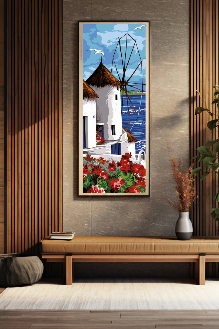 Needlepoint canvas for halfstitch without yarn Cyclades Mill SE950.147 Seg De Paris Printed Tapestry Canvas