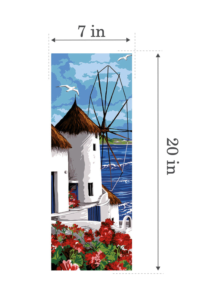 Needlepoint canvas for halfstitch without yarn Cyclades Mill SE950.147 Seg De Paris Printed Tapestry Canvas