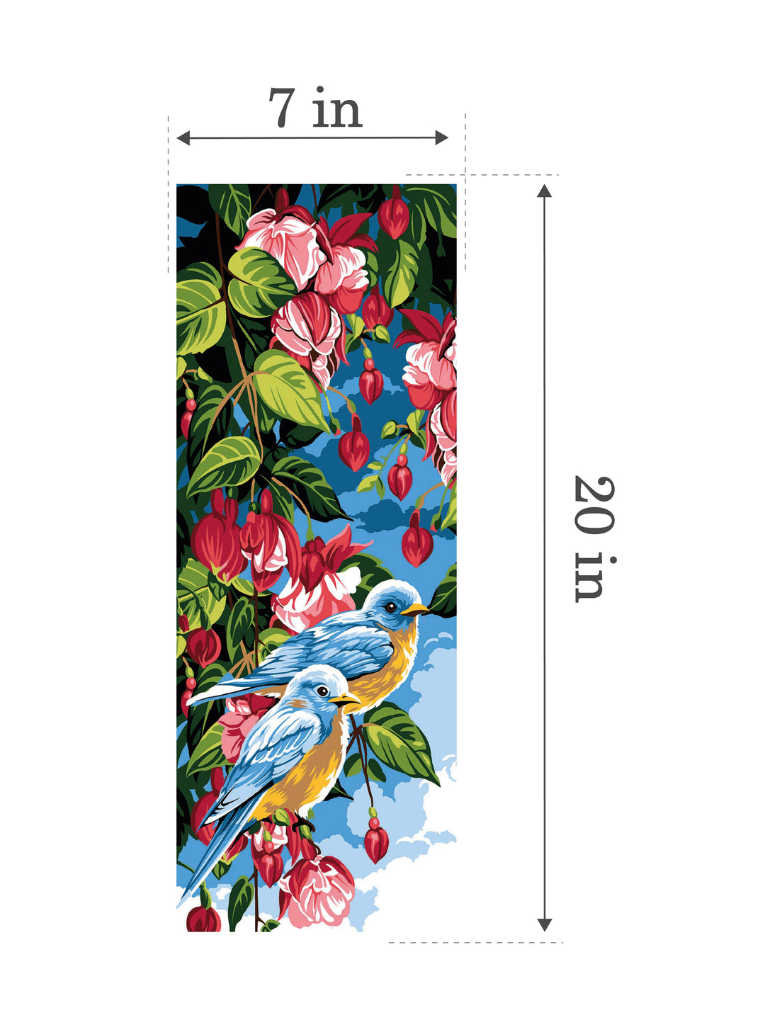 Needlepoint canvas for halfstitch without yarn Duo SE950.157 Seg De Paris Printed Tapestry Canvas