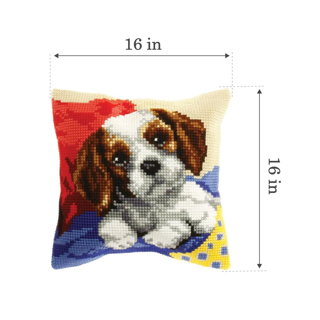 Cushion cross stitch kit  "Dog" 9523