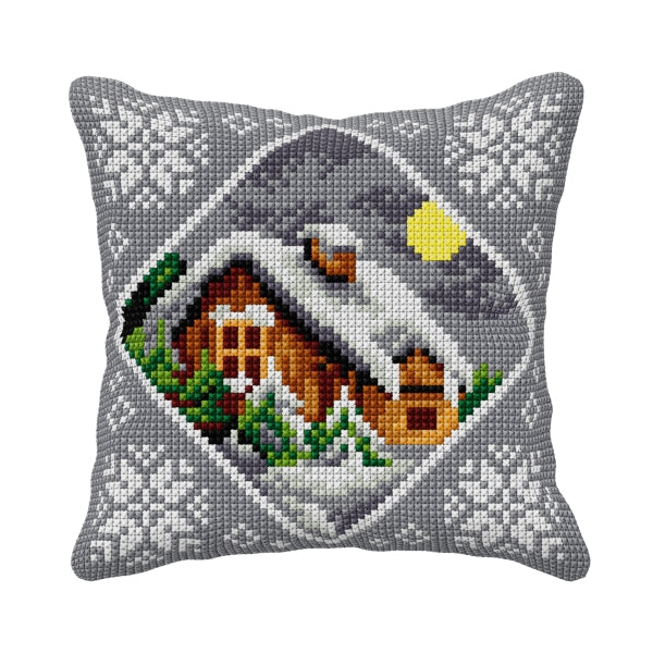 Christmas Eve Cushion Cross Stitch Kit by Orchidea 9541