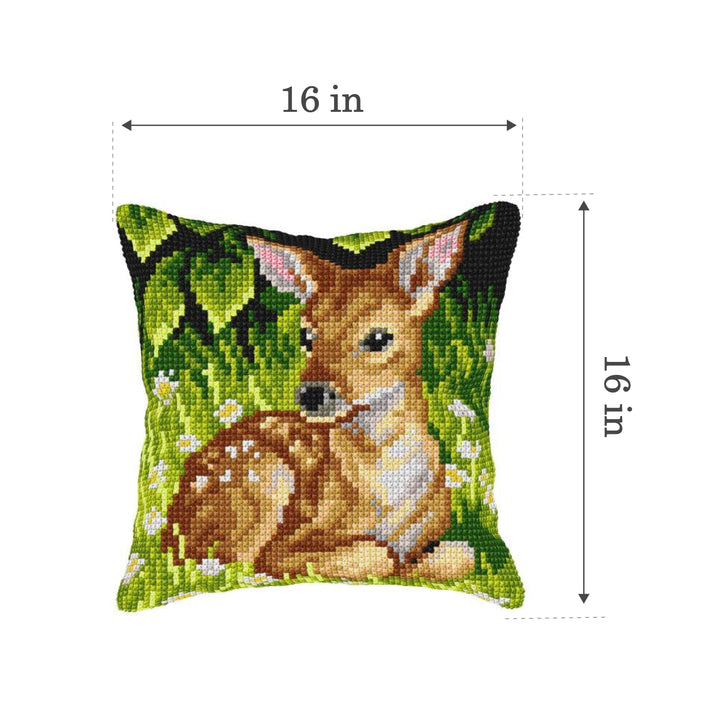 Cushion cross stitch kit  "Roe deer" 9566