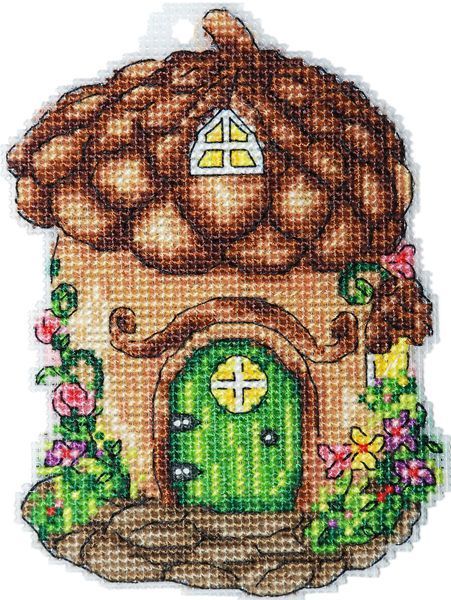 House Acorn  Counted cross stitch kit 8044A