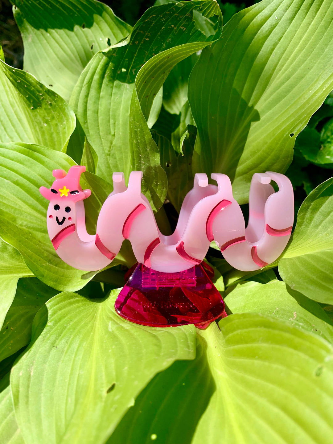 Cowboy Worm Acetate Hair Claw