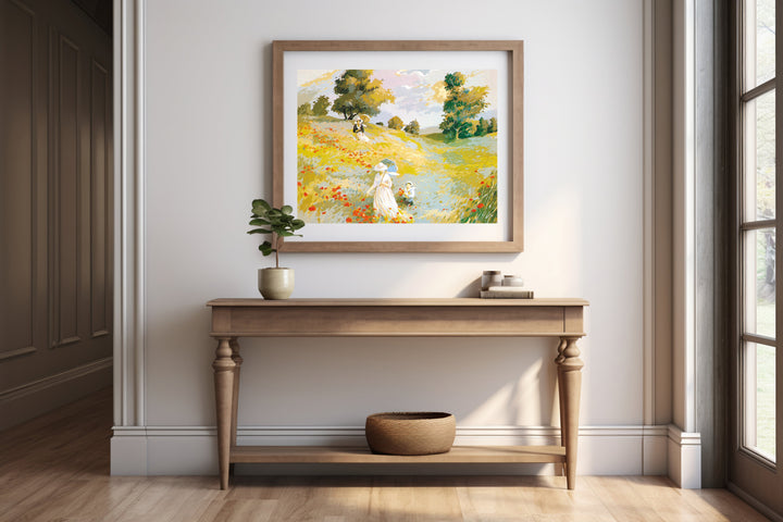 Needlepoint canvas for halfstitch without yarn Canvas Promenade SE981.61 Seg De Paris Printed Tapestry Canvas