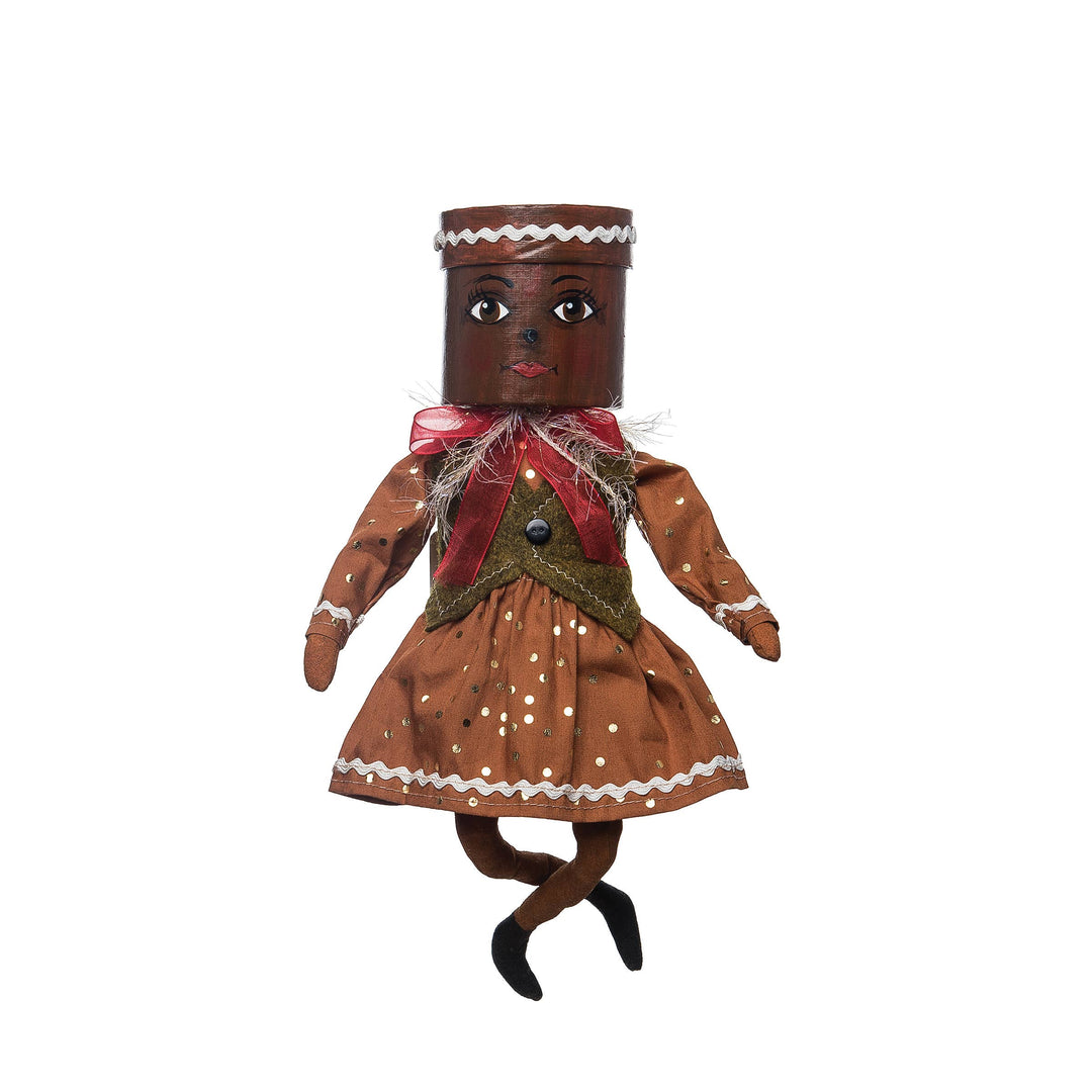 Gretta Gingerbread Gathered Traditions Box Head Art Doll