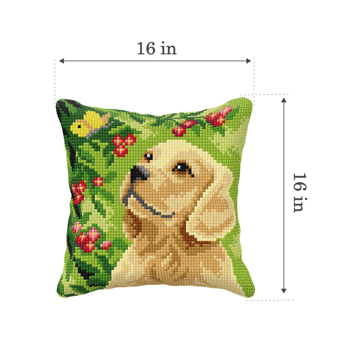 Cushion cross stitch kit  "Dog" 99059