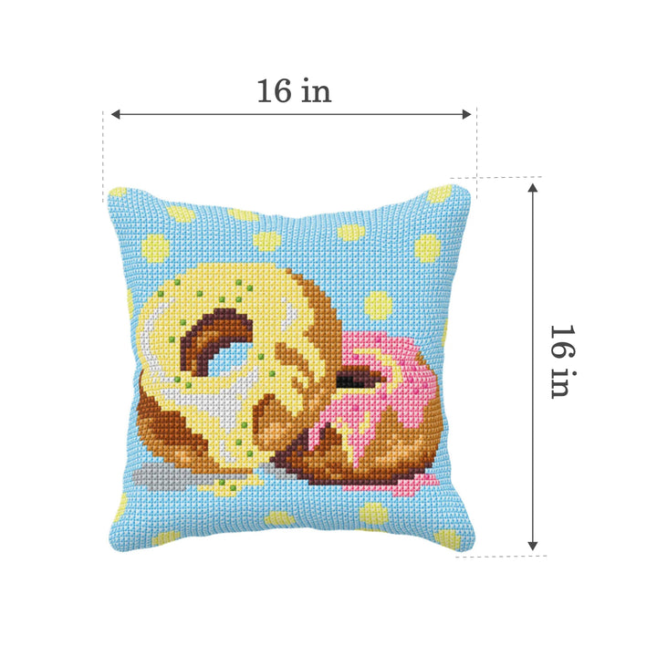 Cushion cross stitch kit  "Donuts" 99083