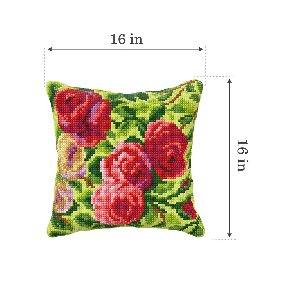 Cushion cross stitch kit  "Roses" 99084