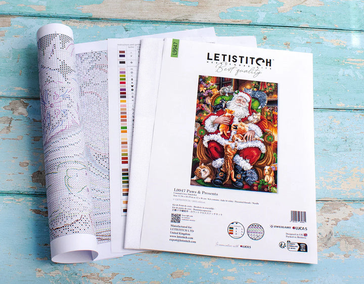 Paws & Presents L9947 Counted Cross Stitch Kit