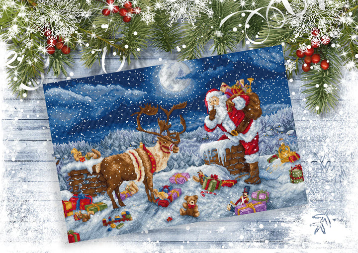 Silent Night Gift Counted Cross Stitch Kit by Letistitch L9958