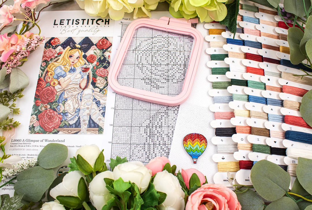 A Glimpse of Wonderland Counted Cross Stitch Kit by Letistitch L9960