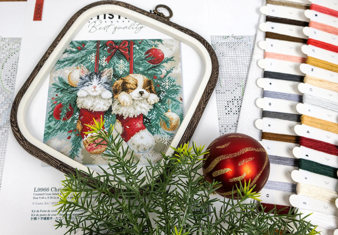 Christmas Naps Counted Cross Stitch Kit by Letistitch L9966