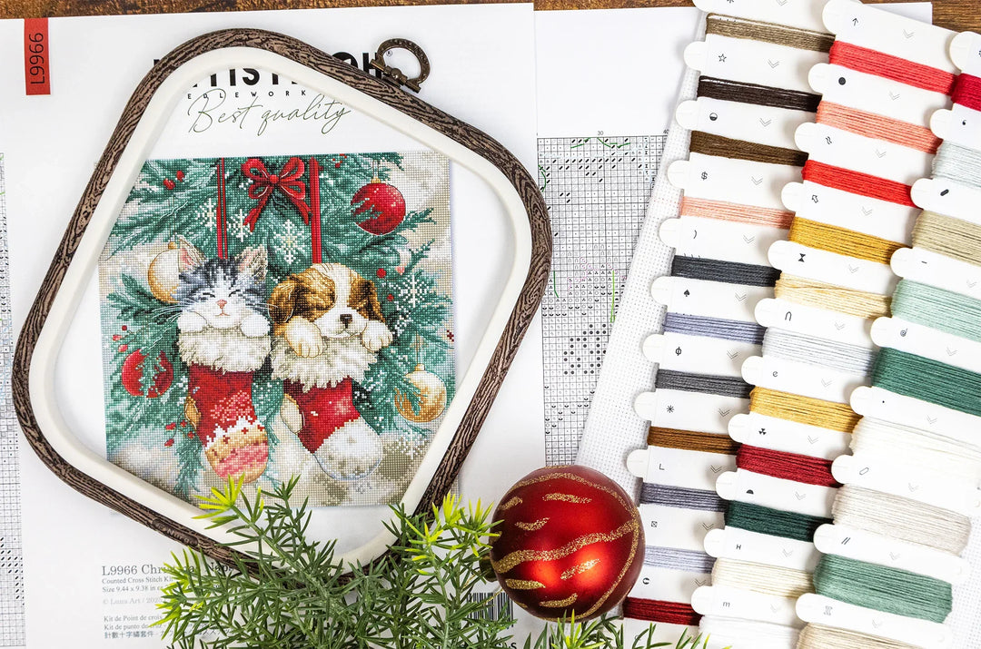 Christmas Naps Counted Cross Stitch Kit by Letistitch L9966