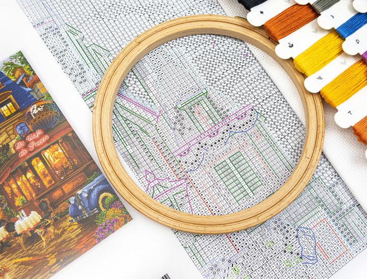 After the Rain, Paris Counted Cross Stitch Kit by Letistitch L9975