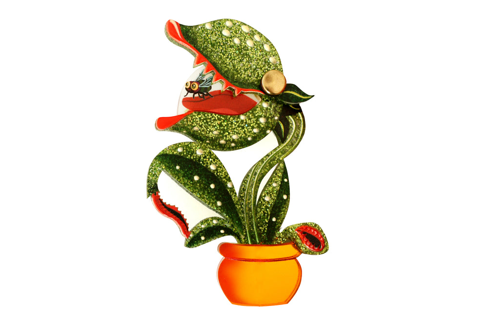 Carnivorous Plant Brooch by Laliblue