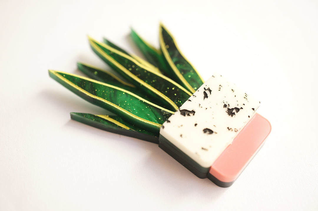 Sansevieria Brooch by Laliblue, image 5