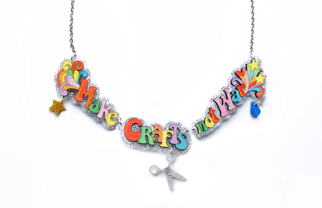 Make Music Not War Necklace
