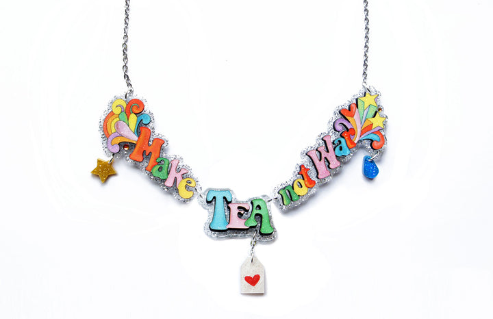 Make Love Not War Necklace