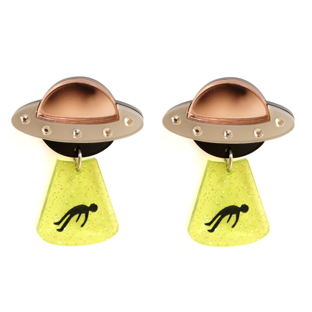 Flying Saucer Earrings by Laliblue | Space Adventures Collection