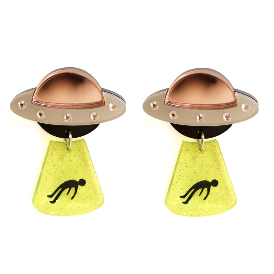 Flying Saucer Earrings by Laliblue | Space Adventures Collection