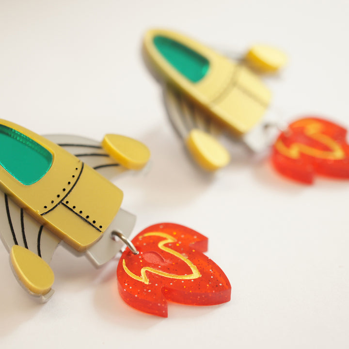 Spaceship Earrings by Laliblue | Space Adventures Collection