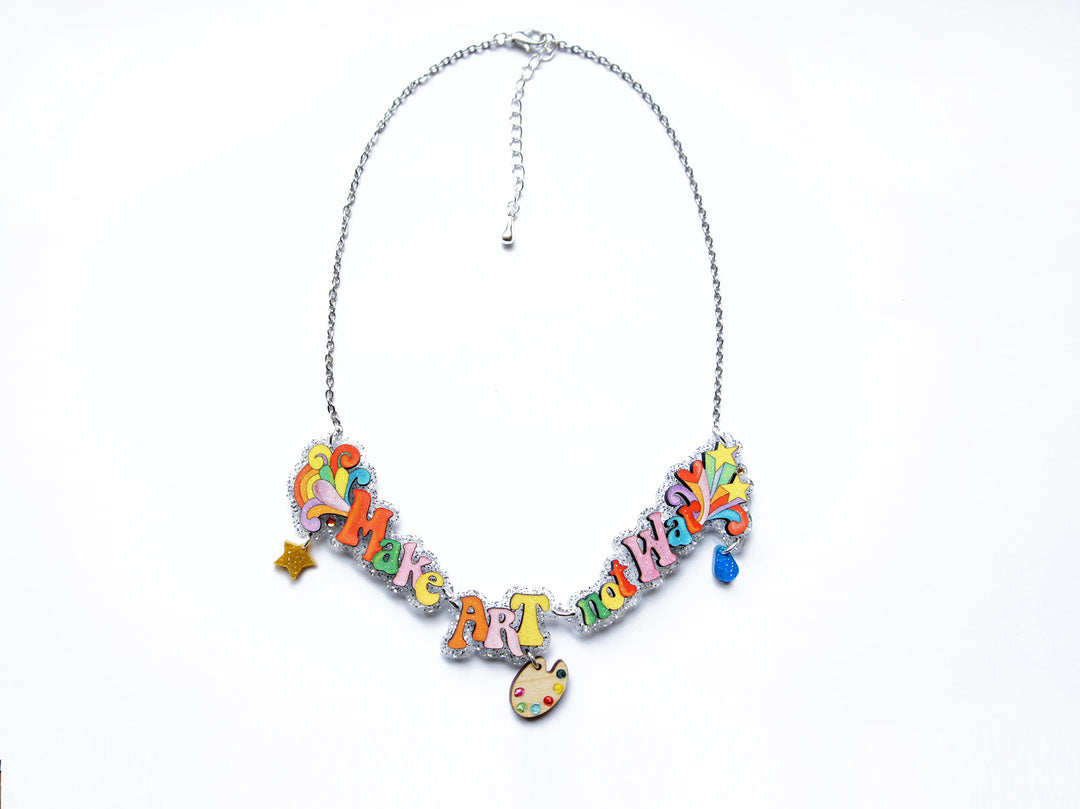 Make Love Not War Necklace