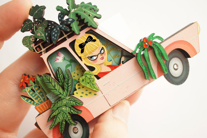 Garden Car Brooch by Laliblue, image 6