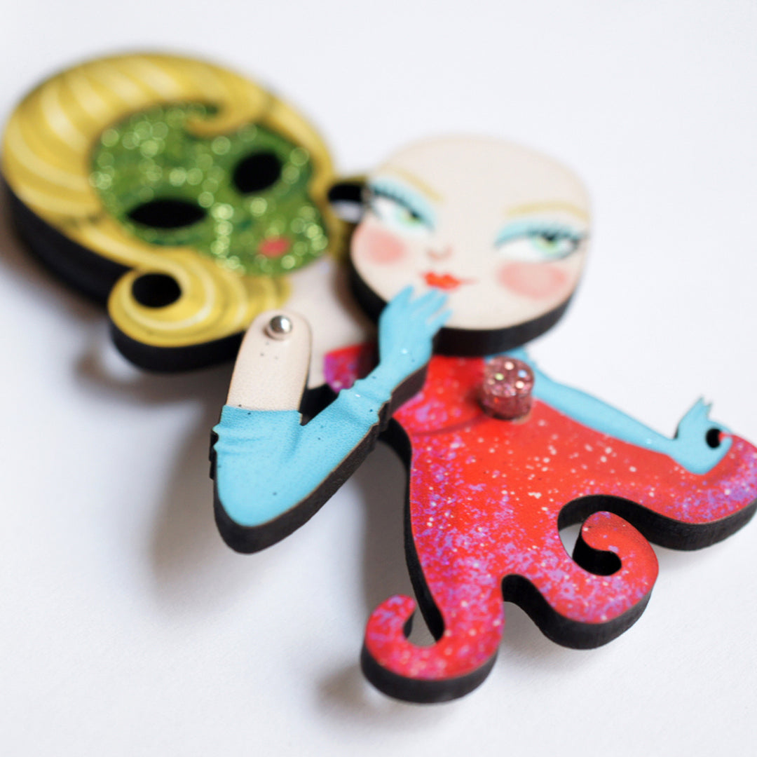 Martian Girl Brooch by Laliblue | Space Adventures Collection