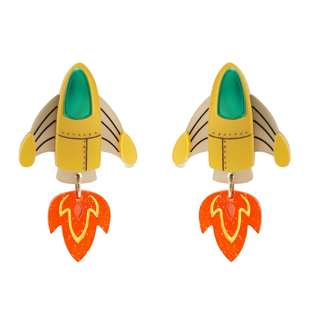 Spaceship Earrings by Laliblue | Space Adventures Collection