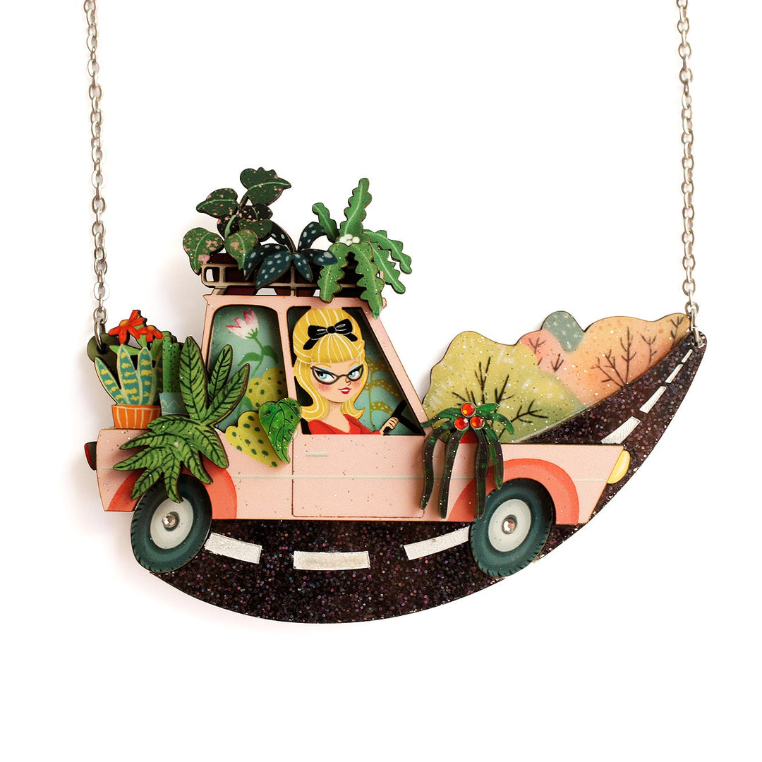 Garden Car Necklace by Laliblue
