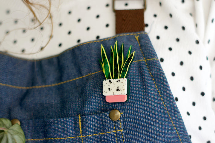 Sansevieria Brooch by Laliblue, image 2
