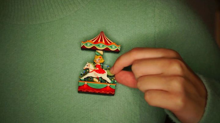 Carousel Brooch by Laliblue