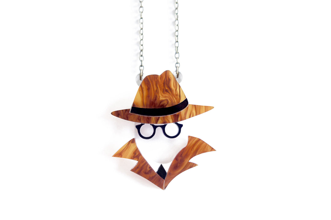 Invisible Man Brooch by Laliblue